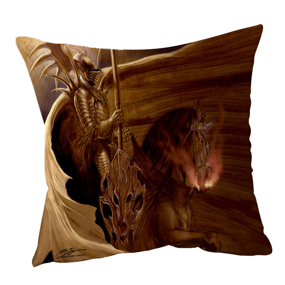 Cool Fantasy Art Unknown Knight Cushion Cover