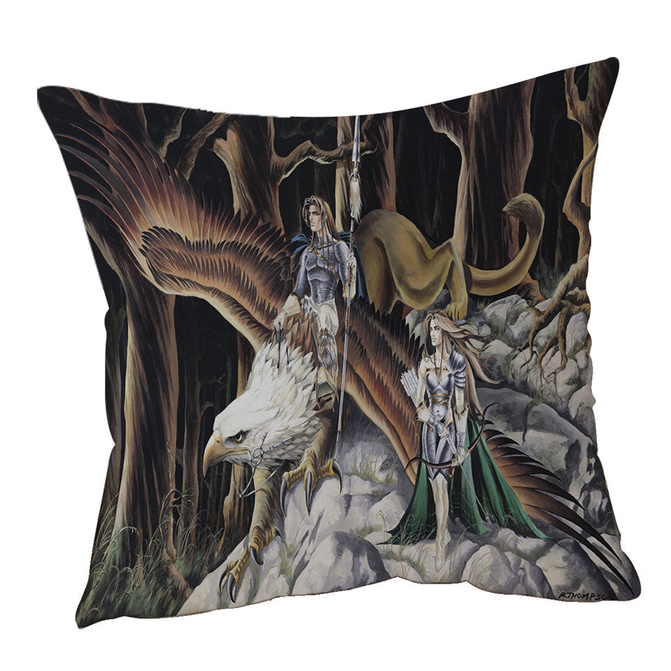 Cool Mythological Griffin Cushion Covers Creature Warriors