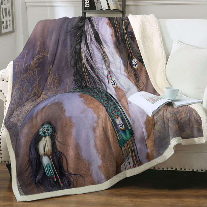 products/Couch-Throws-Daughter-of-the-Wind-Native-American-Girl-Horse