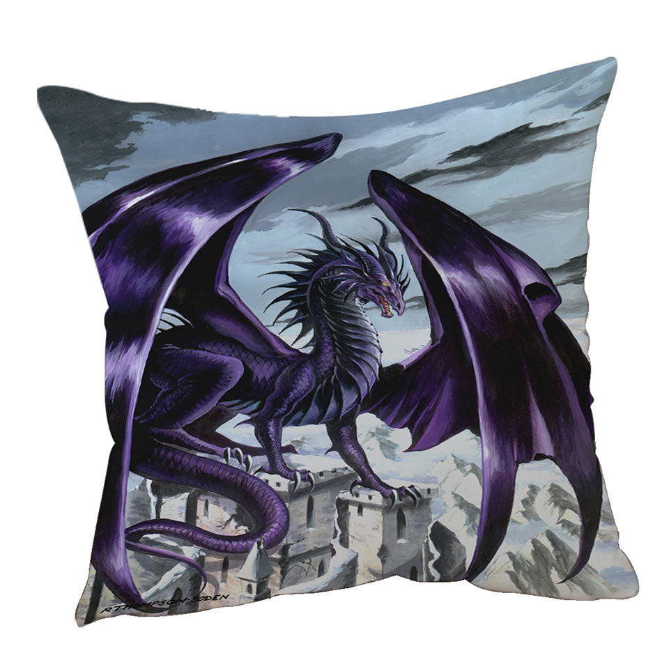 Cushion Covers of Evil Purple Dragon City Nemesis