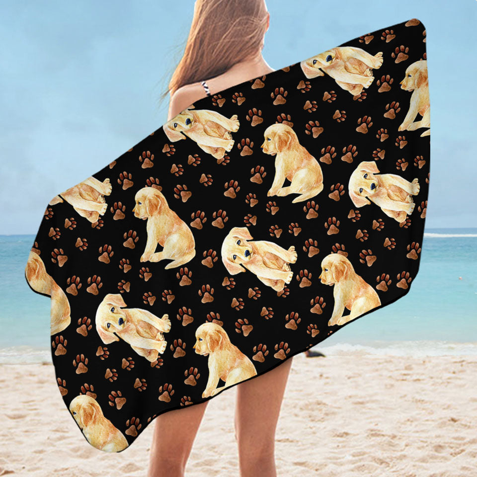 Golden retriever outlet beach towel