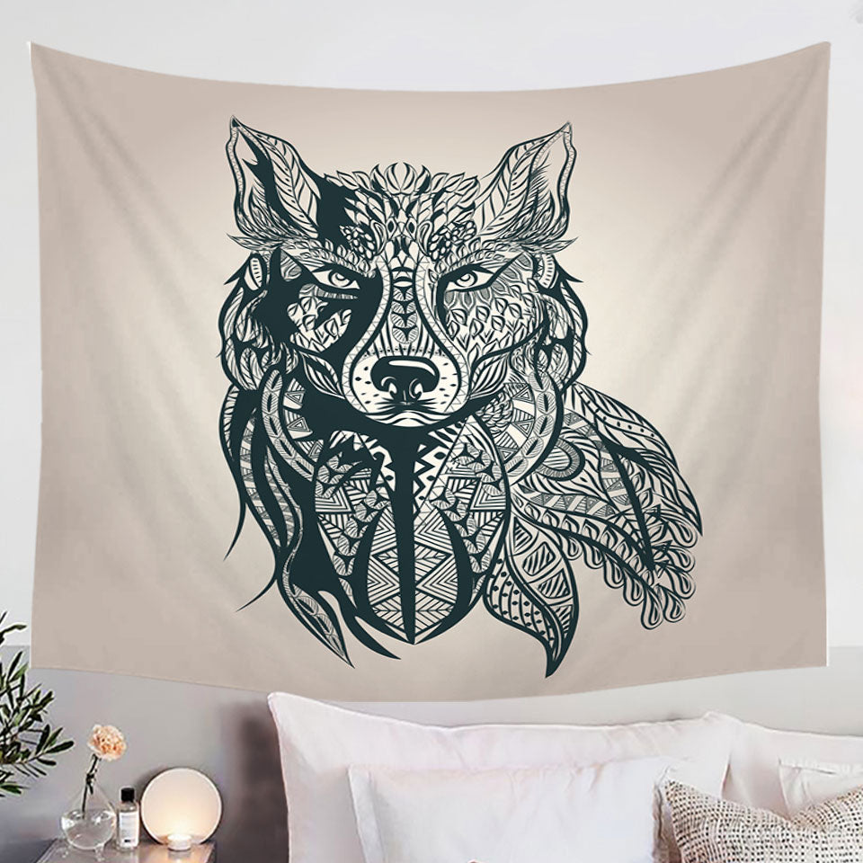 Deep Wolf Tapestry