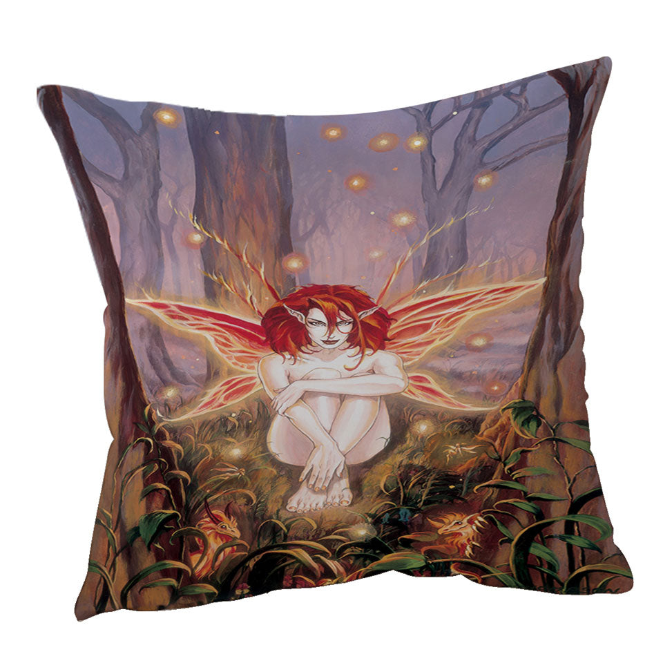 Fairytale Cushion Covers Magical Forest Ember Fairy