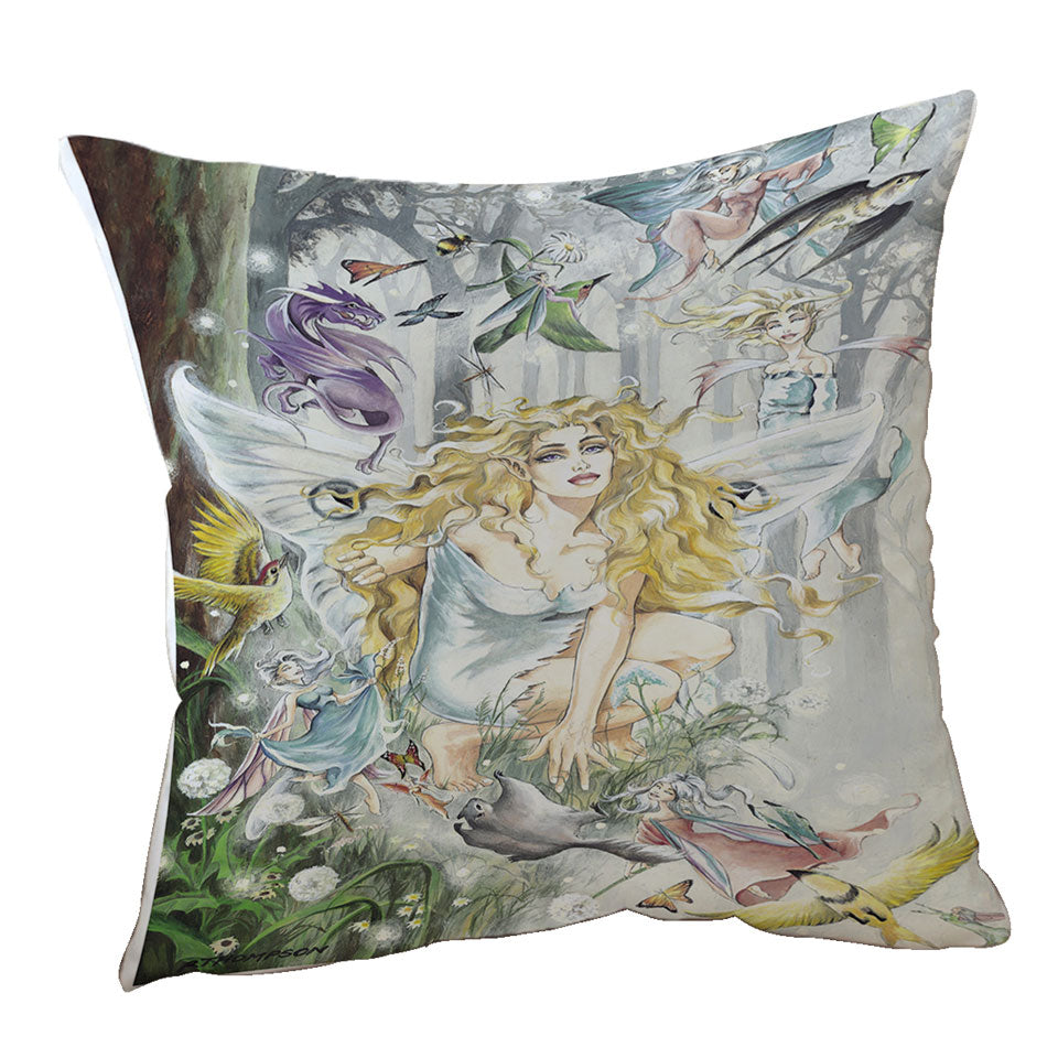 Fairytale Drawings Cushions with Aria Fairy and Friends