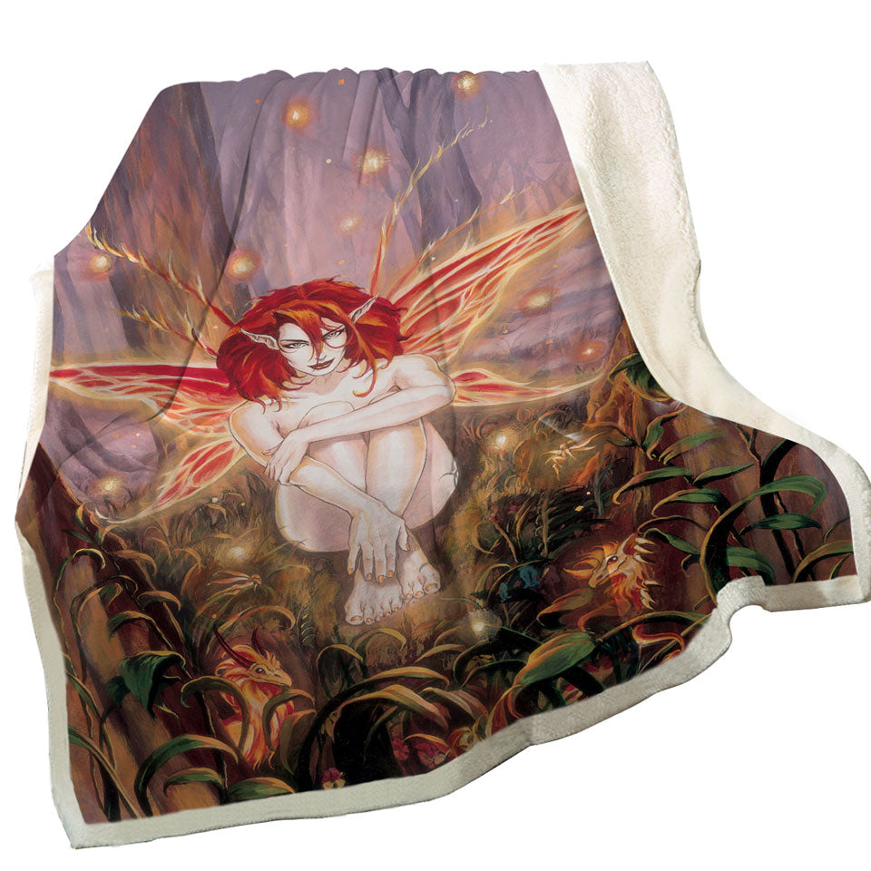 Fairytale Throws Magical Forest Ember Fairy