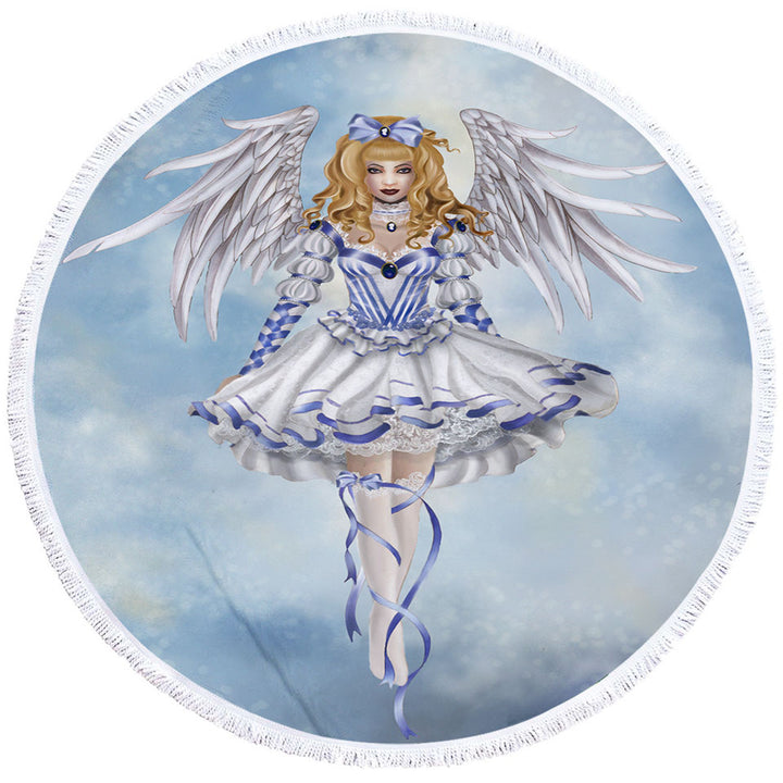 Fantasy Art Angelic Princess Girls Beach Towels