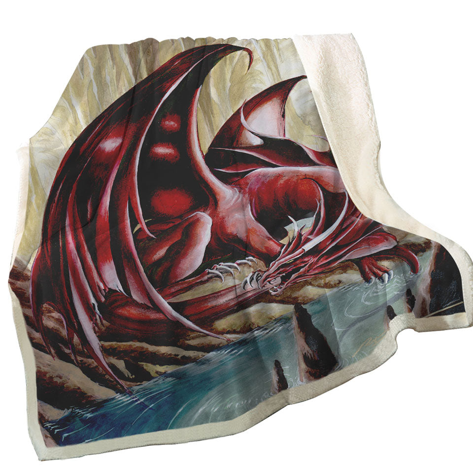 Firebrand Red Dragon Drawing Throws