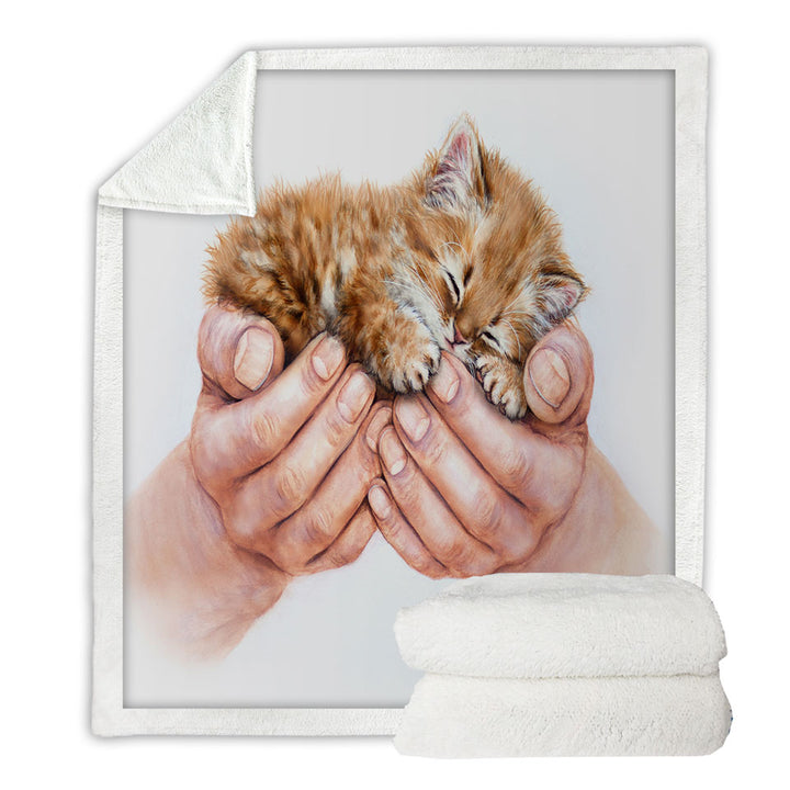 Inspiring Throw Blanket Cat Art Drawings Embrace Kitten