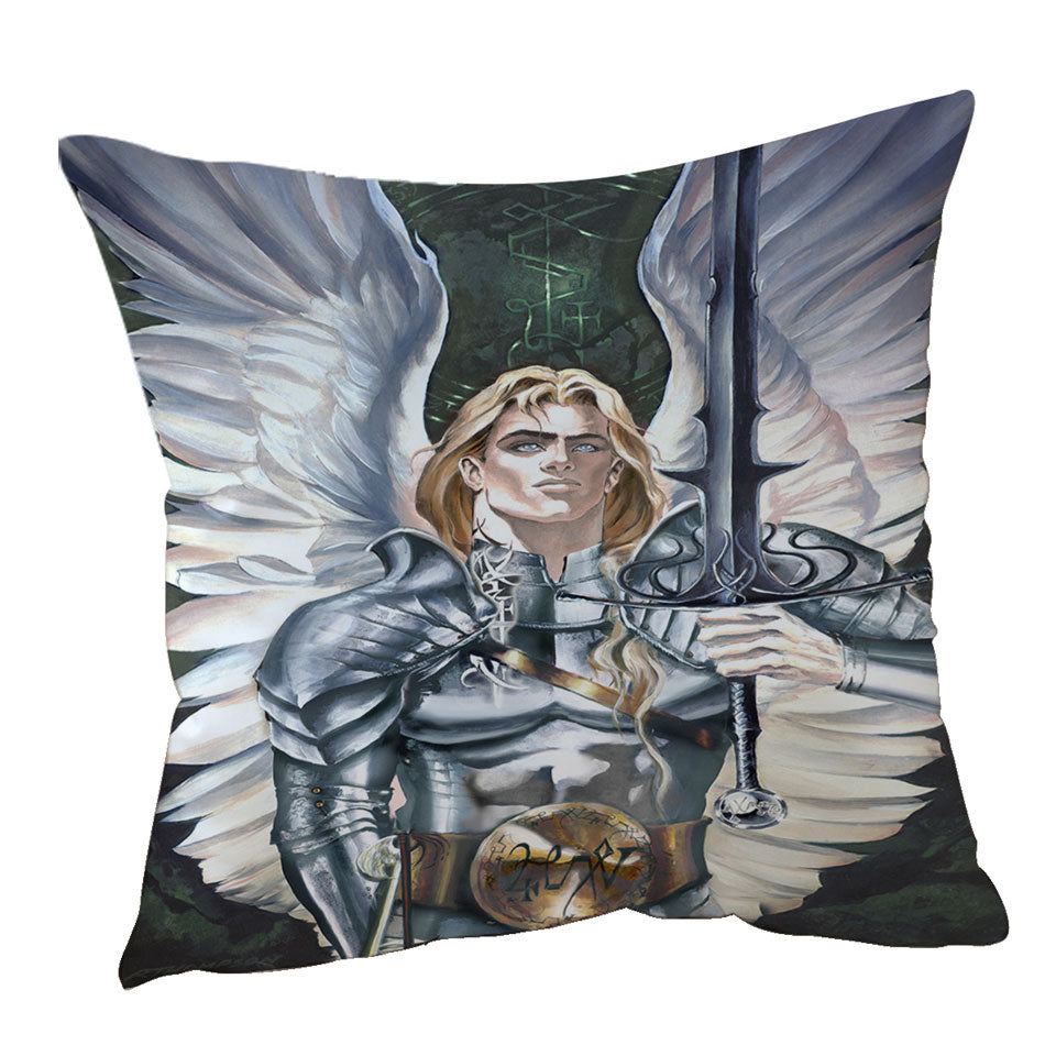 Knight Angel Cushion Cover Michael the Lord of Hosts