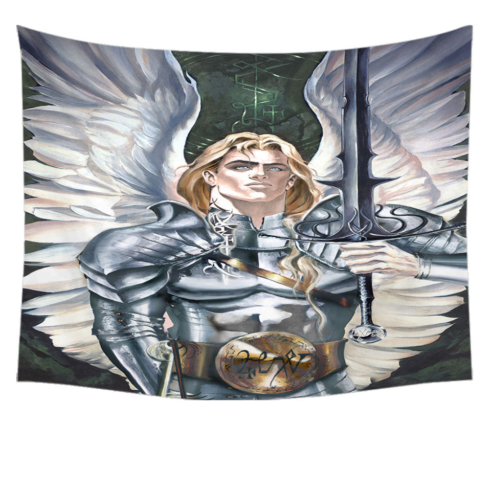 Knight Angel Tapestry Michael the Lord of Hosts