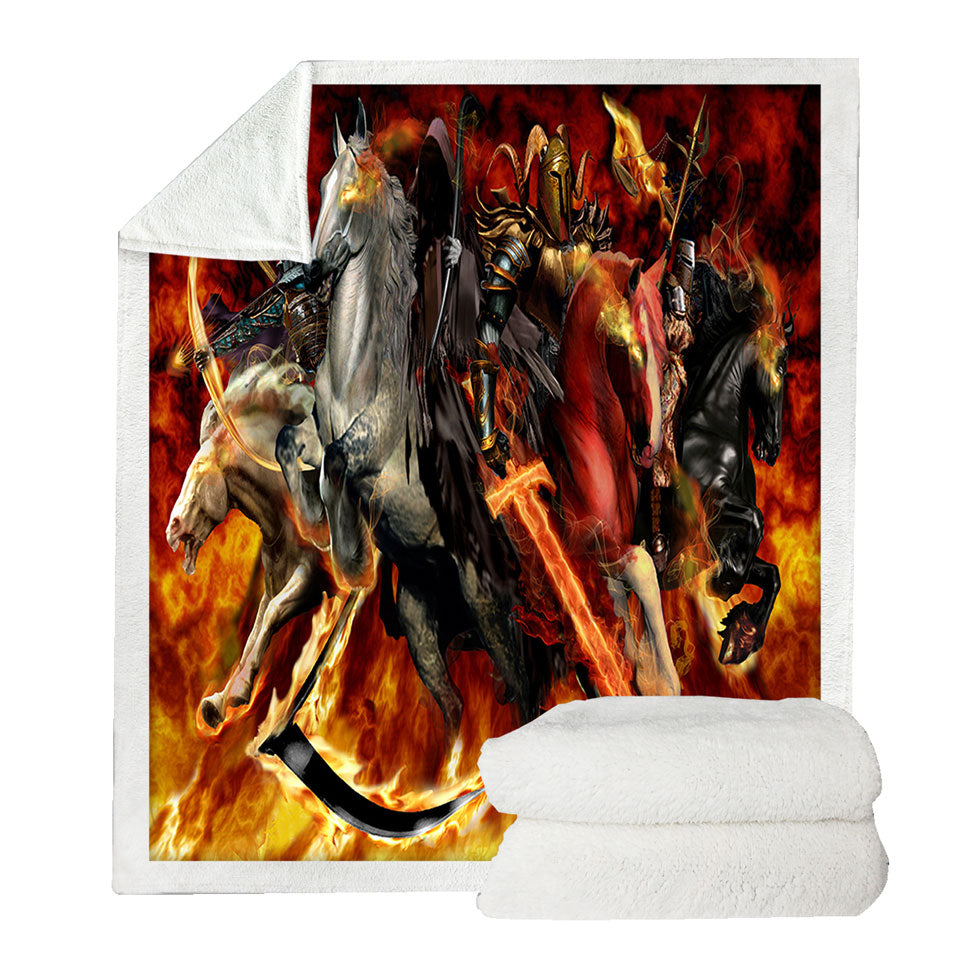 Knights Throw Blanket on Fire the Four Horsemen