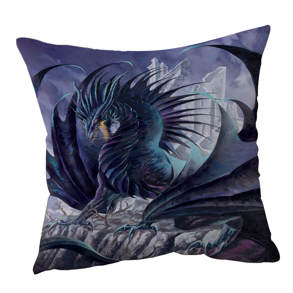 Maelstrom the Furious Scary Dragon Cushion Cover