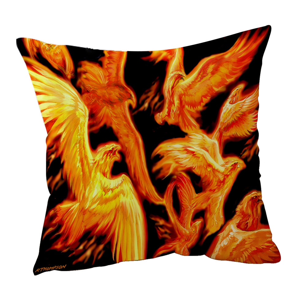 Mythology Birds Phoenix Cushion Covers