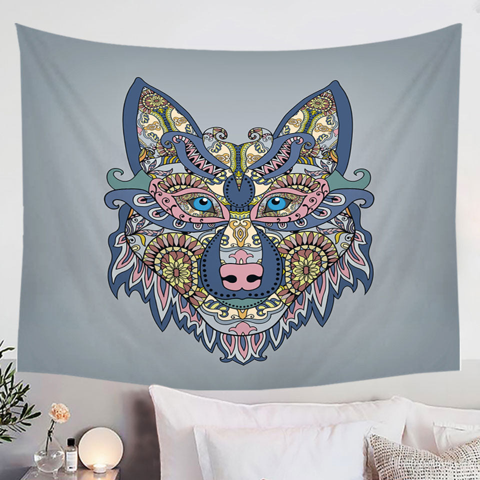 Oriental Wolf Wall Art Prints