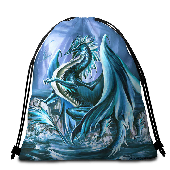 Riptide Ocean Cliffs Dragon Beach Towel Bags