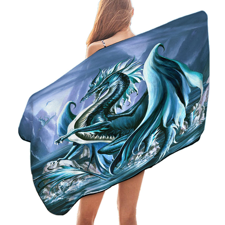 Riptide Ocean Cliffs Dragon Beach Towels