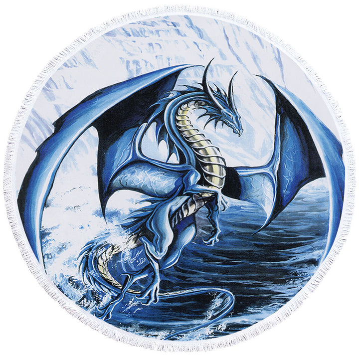 Spirit of the Ice Ocean Dragon Beach Towels Unique