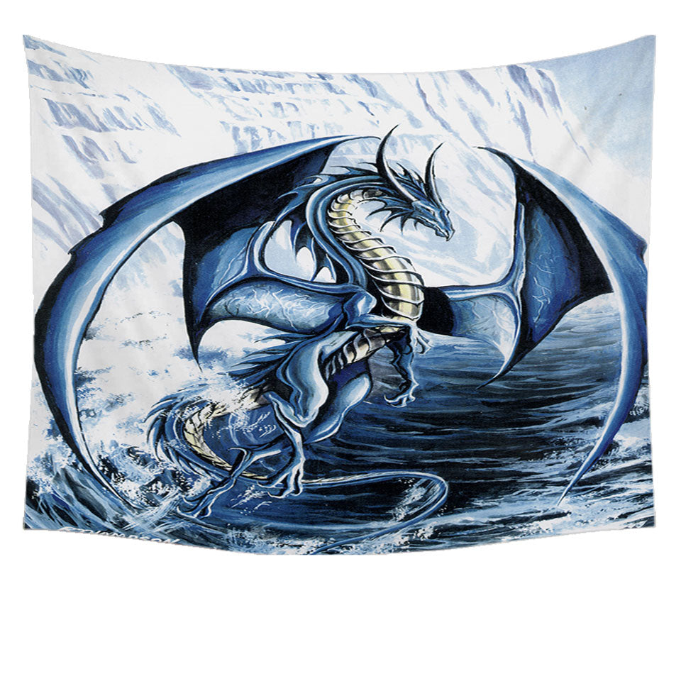 Spirit of the Ice Ocean Dragon Tapestry