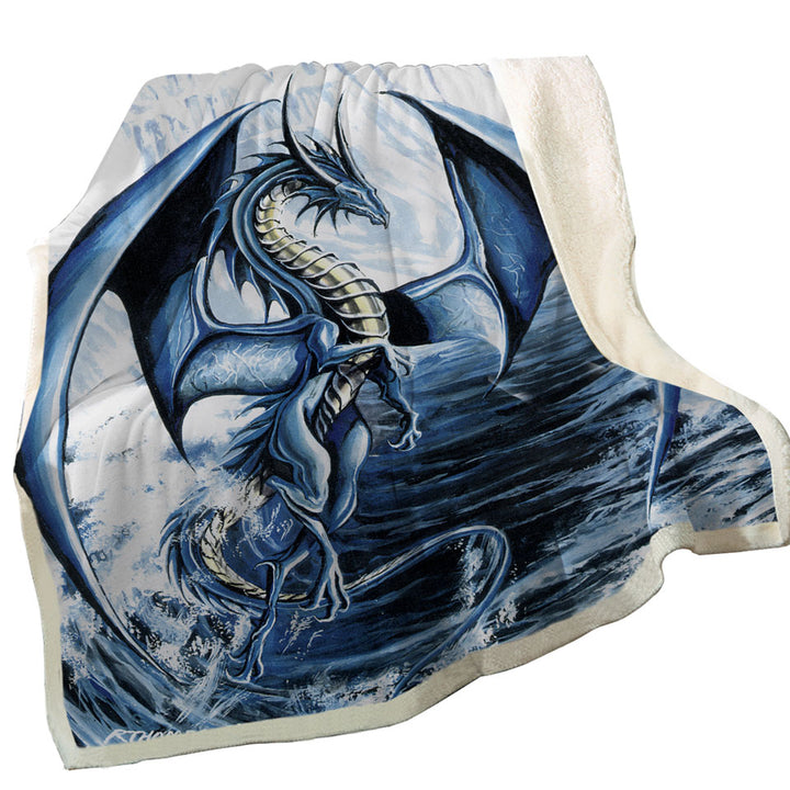 Spirit of the Ice Ocean Dragon Throws