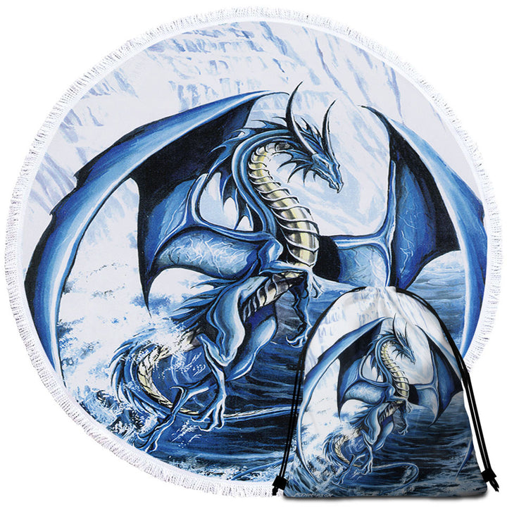 Spirit of the Ice Ocean Dragon Travel Beach Towels