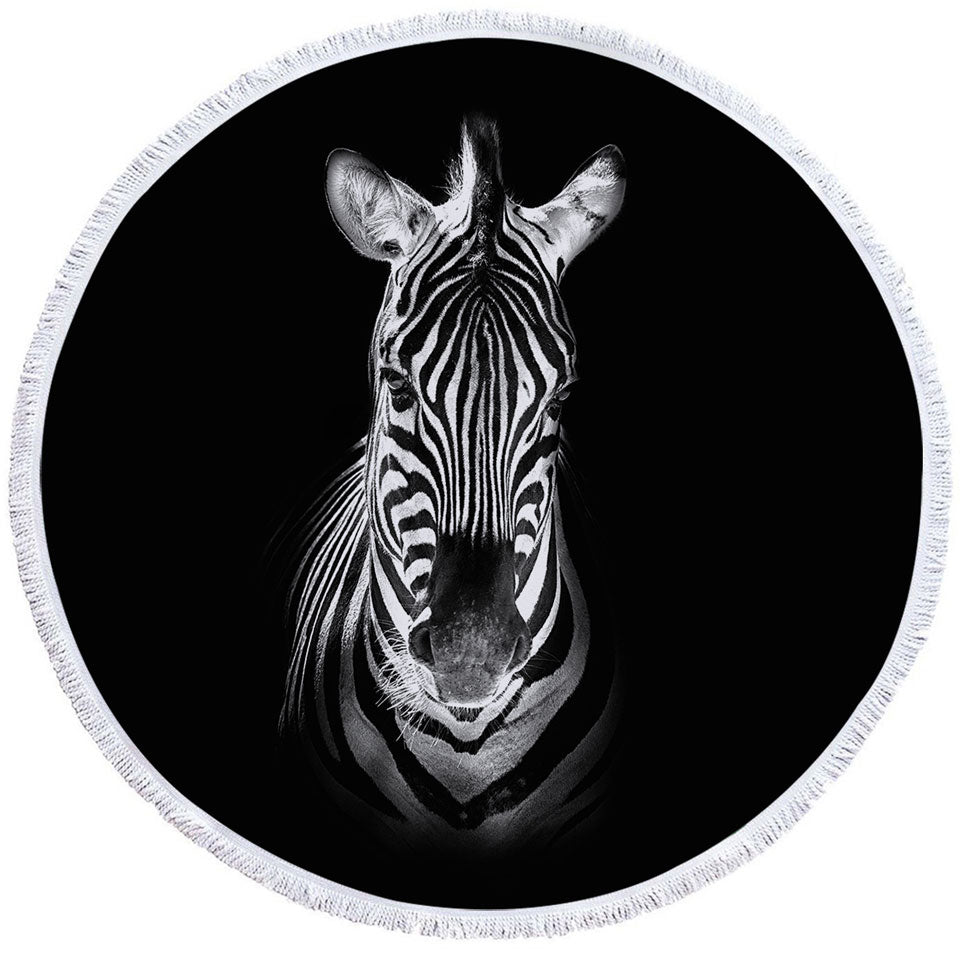 Spotlight Zebra Animal Beach Towels