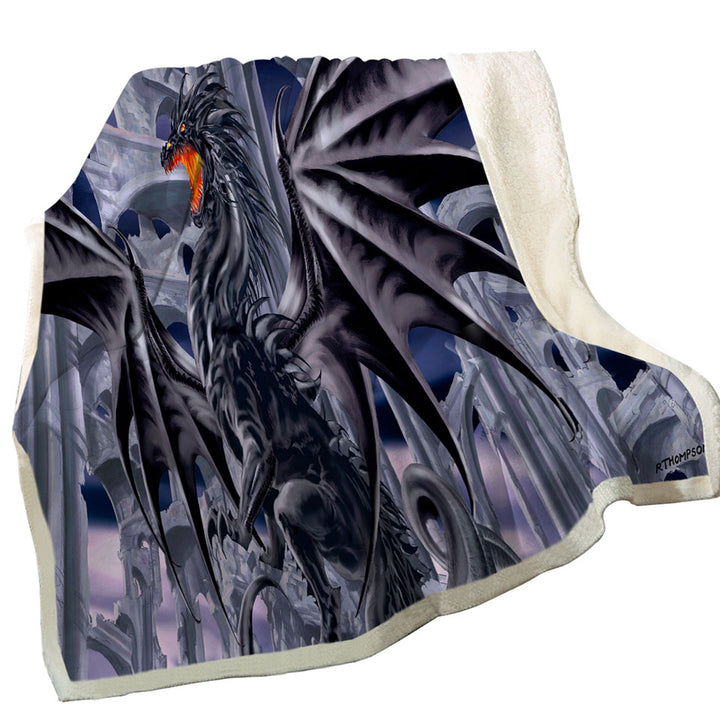 Trendy Throws Thunderstrike Powerful Black Dragon