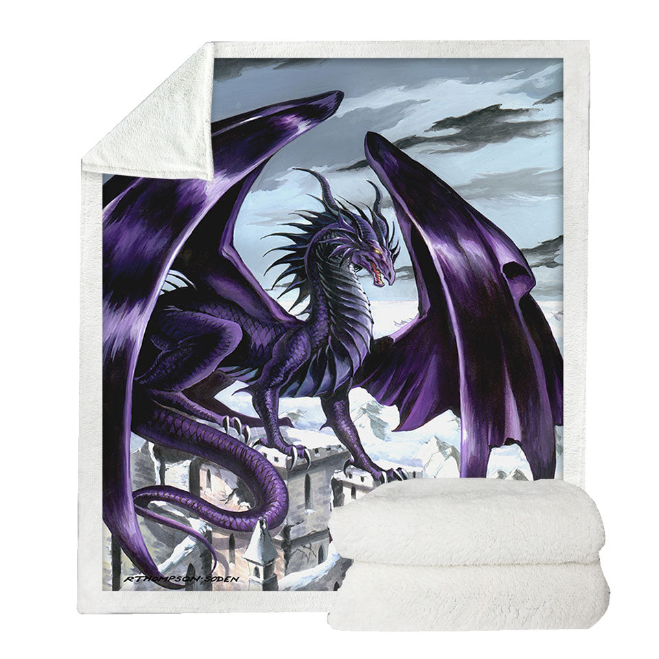 Unique Blankets of Evil Purple Dragon City Nemesis