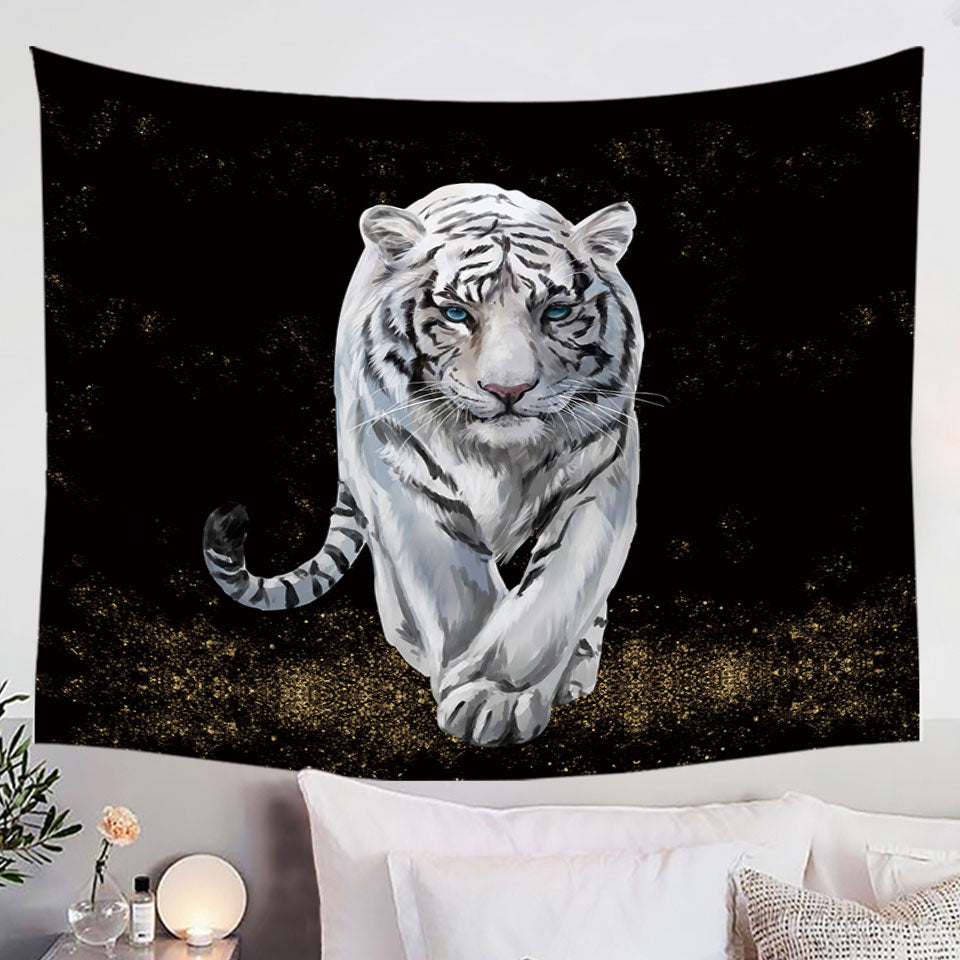 White Tiger Tapestry